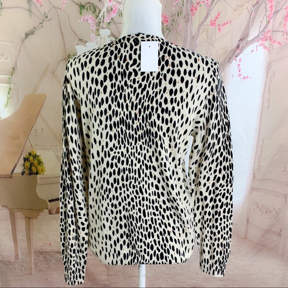 NEW J Crew Leopard Animal Print  Crew Neck… - Picture 7 of 10
